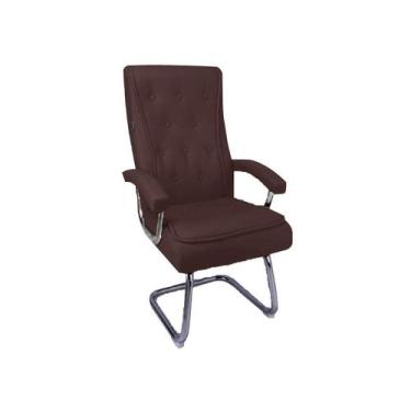 Imagem de Cadeira de Escritório Luxuosa Molas Ensacadas Assento em material sint