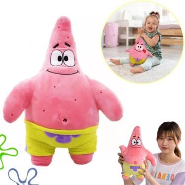 Imagem de Boneco De Pelúcia Patrick Estrela 30cm Turma Do Bob Esponja - Multilas