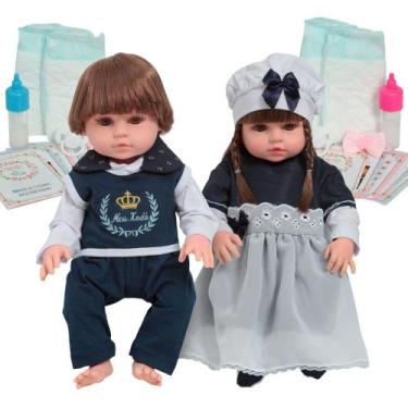 Imagem de Bebês Reborns Articulados 100% Vinil Siliconado Lindos - Cegonha Rebor