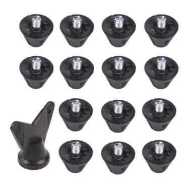 Imagem de Milageto 14Pcs Acessórios para calçados de corrida Pinos para chuteiras de futebol M5 Rosca 13mm Nylon Rugby Shoes Studs para treinamento Esportes internos e