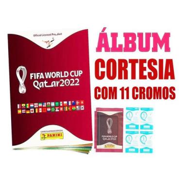 Imagem de Album Copa 2022 Capa Mole Cortesia Com 11 Figurinhas - Panini