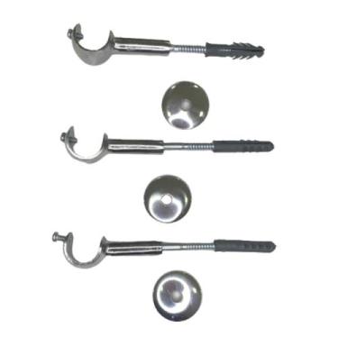 Imagem de Kit 3 suporte simples comum 28mm para varão simples - várias cores - D