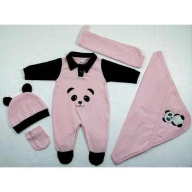 Imagem de Kit Saída De Maternidade - 5 Peças Luck Panda Menino - Lalu enxovais, 