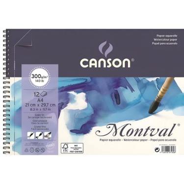 Imagem de Bloco de Papel Montval Espiral 300g 12 Folhas  - CANSON