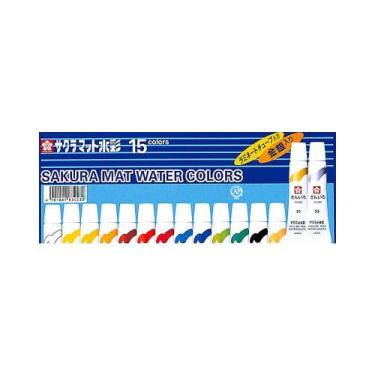 Imagem de Tinta Aquarela Water Colors 15 Cores Sakura