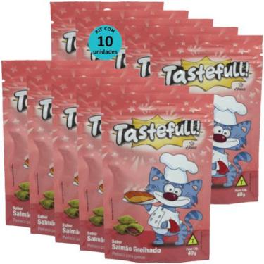 Imagem de Hana Tastefull Nuggets Para Gatos Salmão Grelhado 40g Kit 10 un - Hana