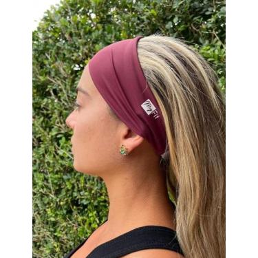 Imagem de Faixa de Cabelo Premium Myfit, Feminino, Único, Bordô