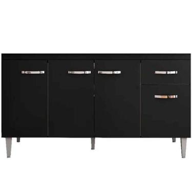 Imagem de Balcão de Pia para Cozinha 150 cm Graziela 4 Portas 1 Gaveta - AJL, Pr