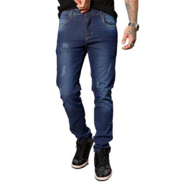 Imagem de Calça Jeans Masculina Slim Fit Elastano Confortável - Koenig Jeans, 40