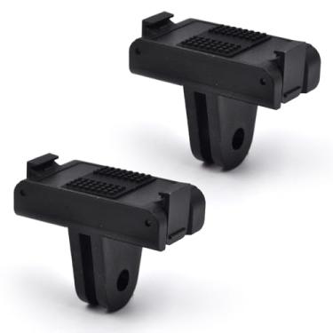 Imagem de Begguath (Pacote com 2) Suporte adaptador magnético para DJI Osmo Action 4/3 placa para fixar ao tripé, selfie e câmera de vídeo, superfície de silicone antiderrapante para fácil instalação