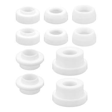 Imagem de HARFINGTON 10 peças de juntas de copo isolador de lente de gás TIG resistentes a altas temperaturas PTFE TIG acessórios de soldagem junta de isolamento para tocha de soldagem WP-17 18 26