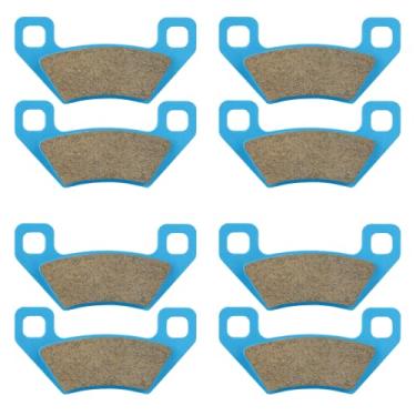 Imagem de Pastilhas de freio dianteiras e traseiras de cerâmica orgânica para Arctic Cat Wildcat 1000 LTD 2013-2014, Alterra 450/570/ 600/700, TRV 1000/700/ 550 LTD 2016 2017 2018 2019 2020 1433 6-4200 ,