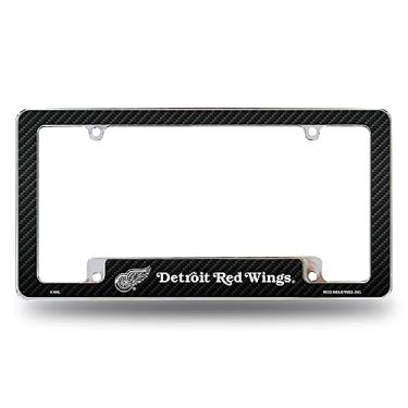 Imagem de Rico Industries NHL Detroit Red Wings Preto 30,48 cm x 15,24 cm Moldura de placa automotiva para carro/caminhão/SUV
