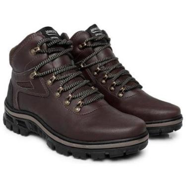 Imagem de Bota Aventure Cano Médio Robusta Masculina Trilha Passeio Dia Dia Sola Leve Cadarço Confortável-Masculino