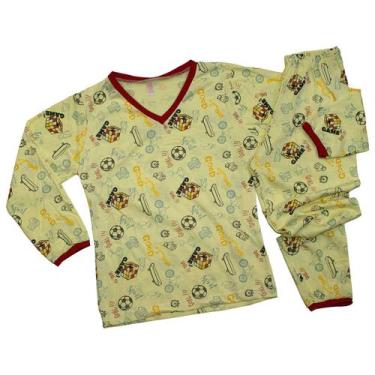 Imagem de Kit 2 Pijama Infantil Menino Menina Longo De Algodão Estampado Verão -