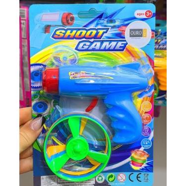 Imagem de  Lançar Disco Brinquedo Infantil para Crianças Colorido Lançadores com