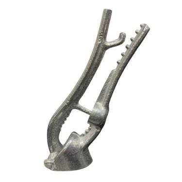 Imagem de Espremedor De Alho 5 Utilidades Pequeno Aluminio  - MK Utensilios