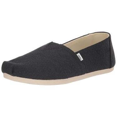 Imagem de TOMS Mocassim feminino Alpargata Cloudbound 10020106, Black Diamonds Tecido Refibra, 38