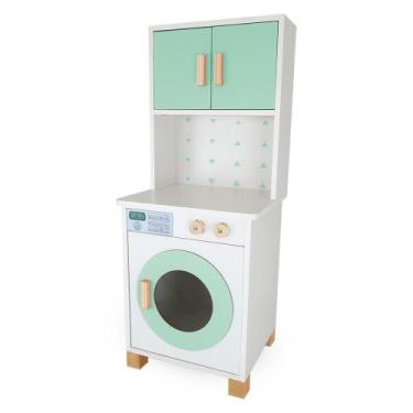 Imagem de Mini Máquina de Lavar Infantil - Eita Casa Perfeita, Verde claro
