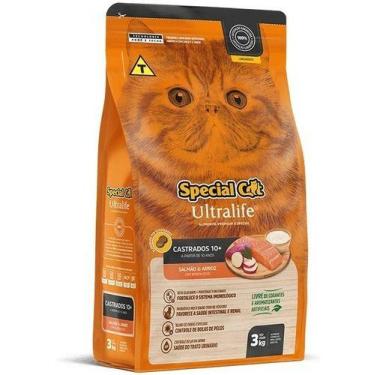 Imagem de Ração Special Cat Ultralife P/ Gato Cast  Sênior Salmão 3kg