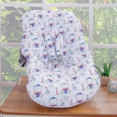 Imagem de Capa de Bebê Conforto Ursinhos - Miguel Baby, Branco
