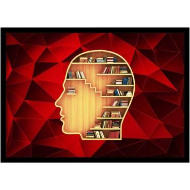 Imagem de Quadro Decorativo Psicologia Consultórios Abstrato Livros Salas Lojas 