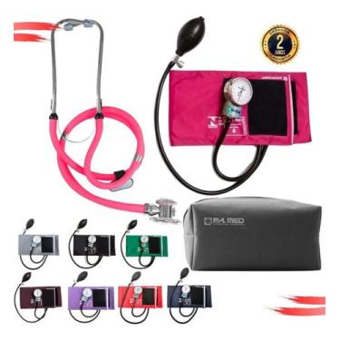 Imagem de Esfigmomanômetro E Estetoscópio Rappaport  - PAMED - G-TECH,  Rosa