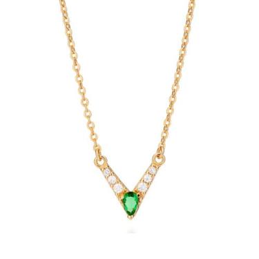 Imagem de Gargantilha Colar Feminino Lindo Delicado Rommanel Banhado A Ouro Com 