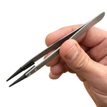 Imagem de Pinça Antiestática Retrabalho Eletrônica Retira Componentes - ZIMPOR, 