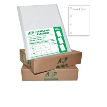 Imagem de Envelope Plastico 4 Furos 012 Medio Caixa C/500 Uni. - ACP