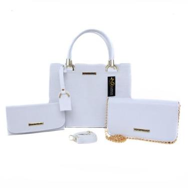 Imagem de Bolsa kit castelo 3 peças exclusiva - MARIAHRIBELLO, Branco