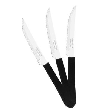 Imagem de KIT - 36 Facas para Churrasco Leme Com Lâmina em Aço Inox 4 POL Cabo P