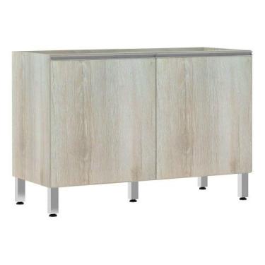 Imagem de Balcão De Pia Sem Tamp 120cm Lis Legno Crema - LUCIANE