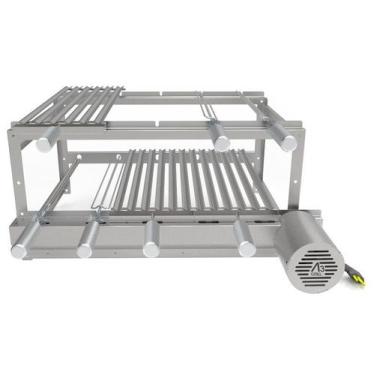 Imagem de A3 Grill Tradicional - Motor Giratório para 5 Espetos + 3 Grelhas Arge