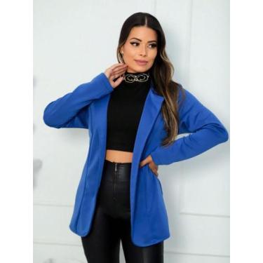 Imagem de Blazer Feminino Neopreme até o quadril - STILLO MODAS, Azul royal, M