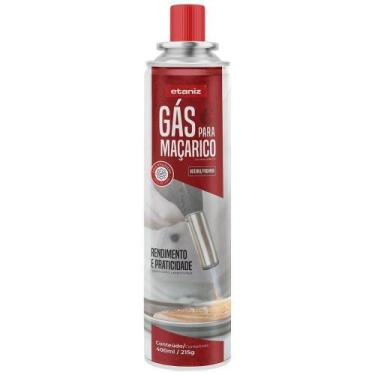 Imagem de Cartucho de Gás Refil para Maçaricos e Ferramentas 400ml/215g - Etaniz