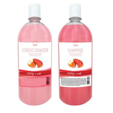 Imagem de Kit Shampoo e Condicionador 1 Litro - Morango e avelã - Yantra