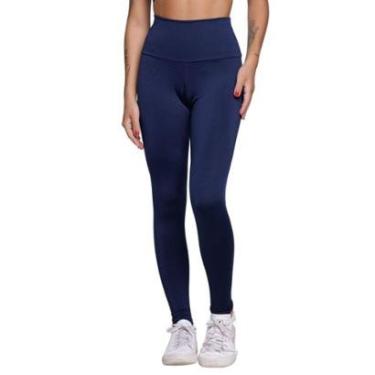 Imagem de Calça Legging Lisa Bella Fiore Cós Alto Roupa Para Academia Treino Moda Fitness-Feminino