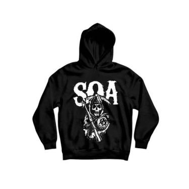 Imagem de Moletom Feminino Sons Of Anarchy 1 Soa Série - Ultrav Store, P, Preto
