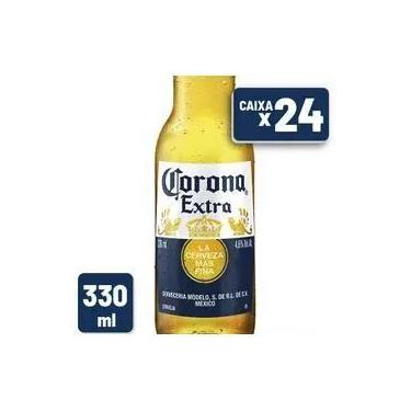 Imagem de Cerveja Corona Extra Long Neck Descartável 330ml Caixa c/ 24 un 1x24 U
