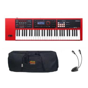 Imagem de Kit Teclado Sintetizador Roland XPS30 RD Capa e Luminária