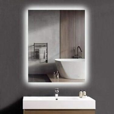 Imagem de Espelho lapidado bisotê iluminado com LED Frio - 40x50cm - Woodglass