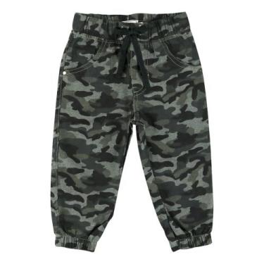 Imagem de Calça Look Jeans Jogger Camuflada - VERDE - G, G, Verde