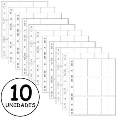 Imagem de Envelope Plástico Protetor Universal 9 Divisórias (10UN) - Loja do Pap