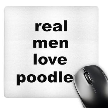 Imagem de 3dRose Mouse pad Real Men Love Poodles (mp_123080_1)
