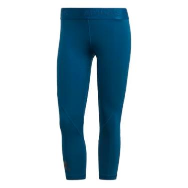 Imagem de Meia-calça feminina Adidas Alphaskin Sport 3/4, Legend Marine, XX-Small