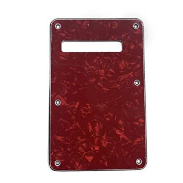 Imagem de KAISH ST/Strat Style Standard Guitar Back Plate ST Tremolo Trem Capa para EUA Strat/Stratocaster Vermelho Pérola
