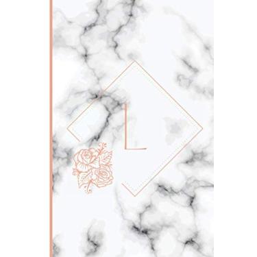 Imagem de L: Monogram Initial L Notebook Journal For Women & Girls, 120 Blank Lined Pages, Small (6 x 9 Inches)