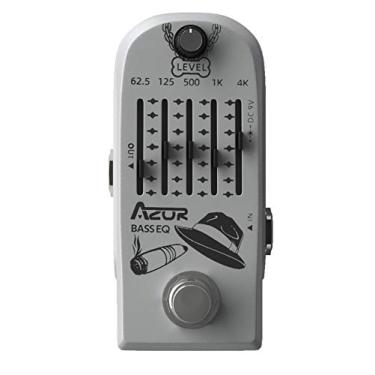 Imagem de AZOR 5 Banda Baixo Eq Pedal Equalizador Efeitos Pedal para Baixo Elétrico True Bypass Liga de Alumínio