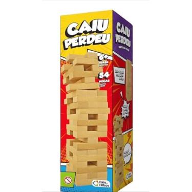 Imagem de JOGO TORRE DIVERTIDA BLOCO MDF 54 PEÇAS IDADE 6+